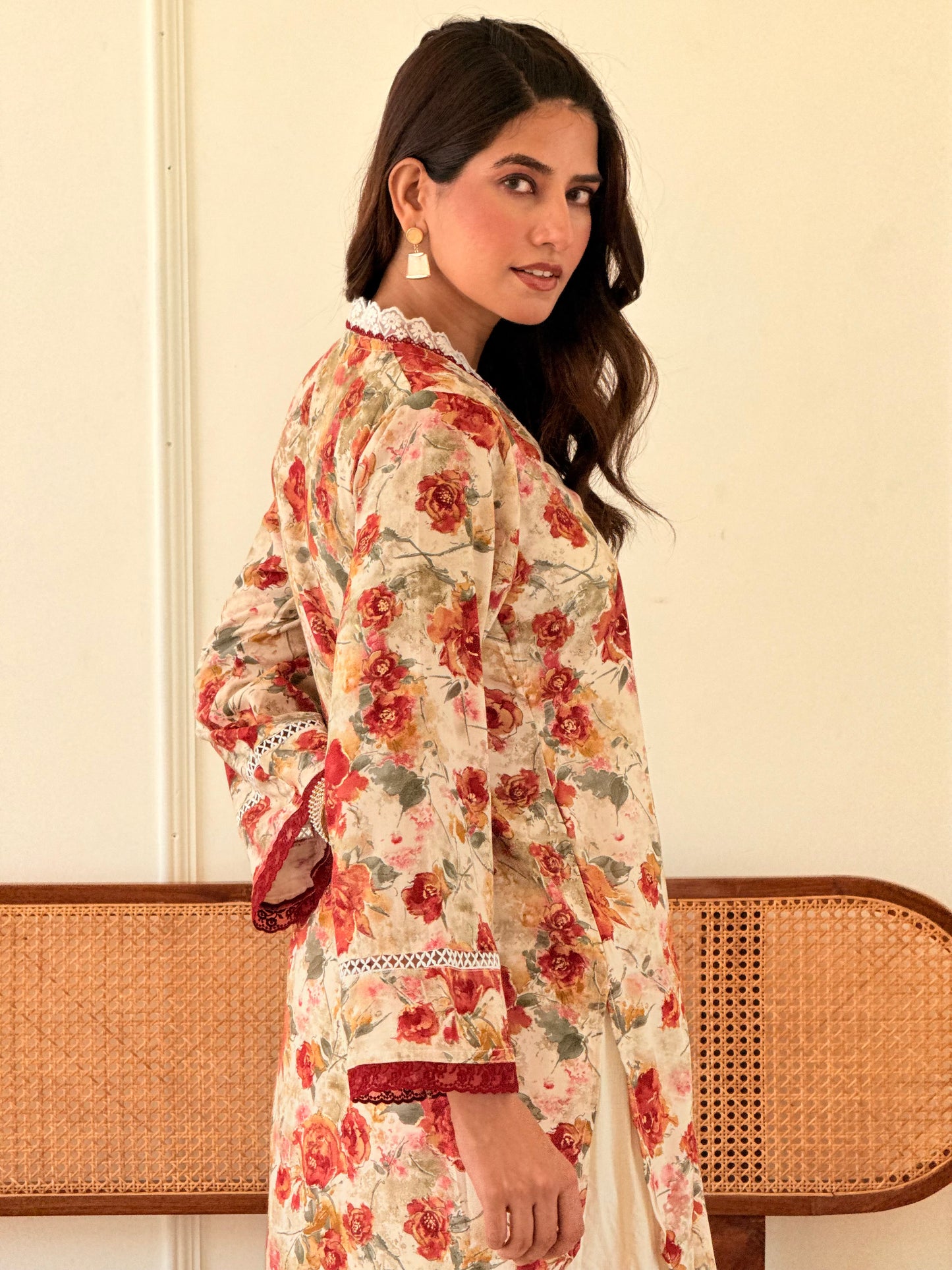 Crimson Soul Cotton Farshi Salwar set