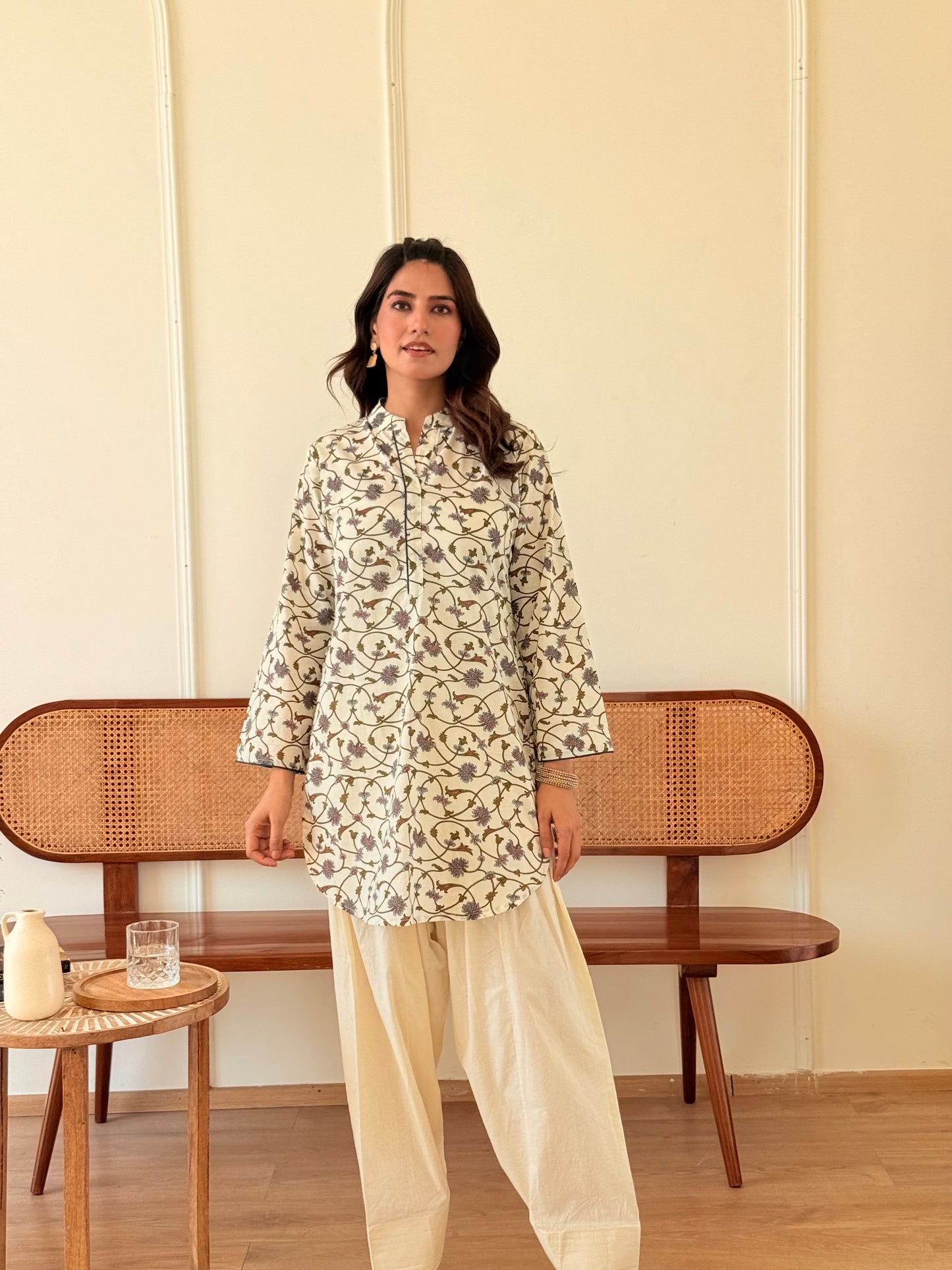 Purple verse Cotton farshi salwar