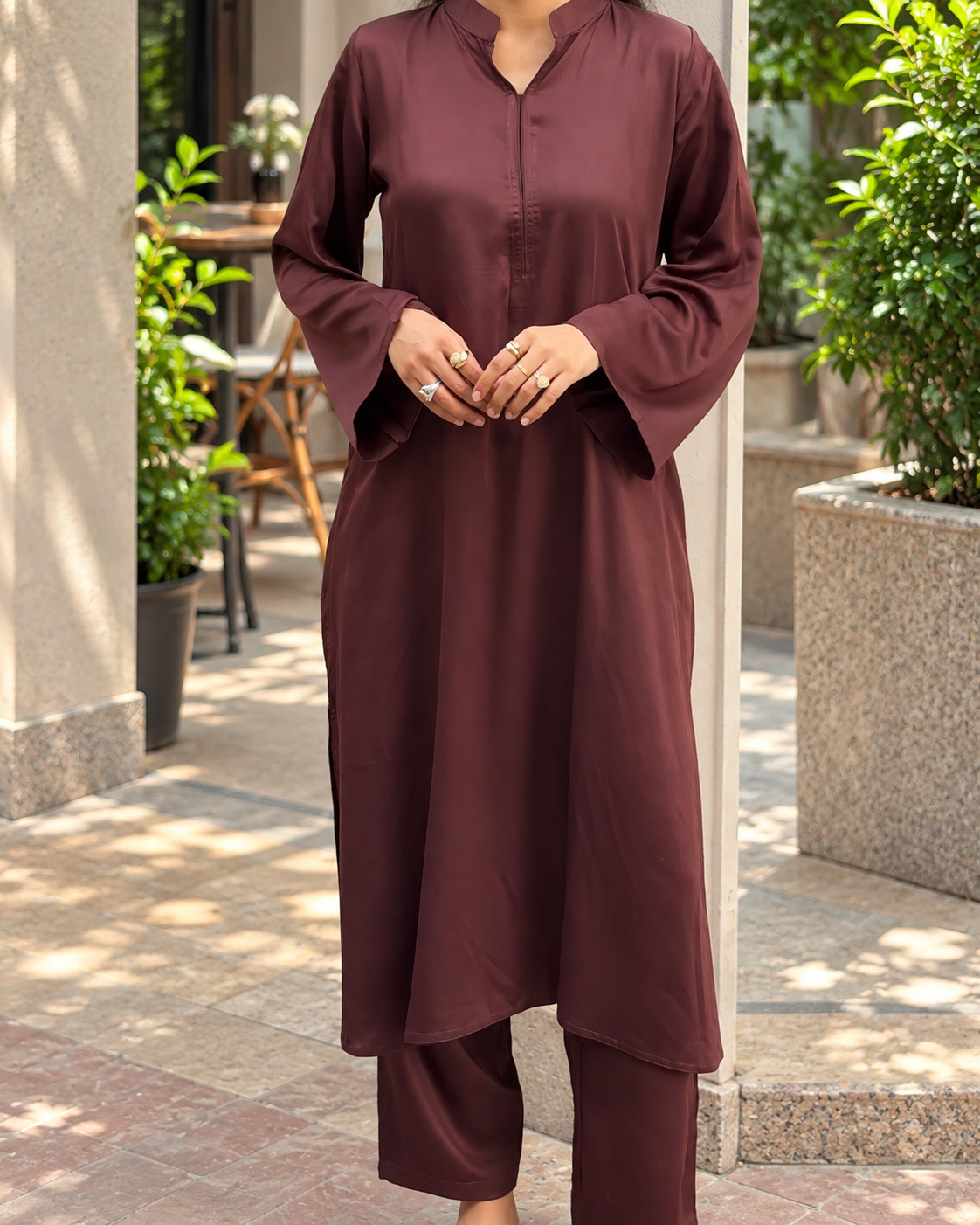 Cocoa Kaftan Set
