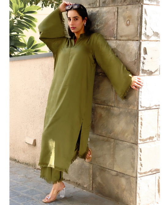 JILIAN OLIVE CO-ORD SET