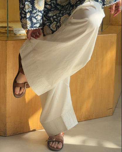 Deep Indigo floral Farshi Set