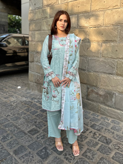 Zaryab Chikankari lawn suit