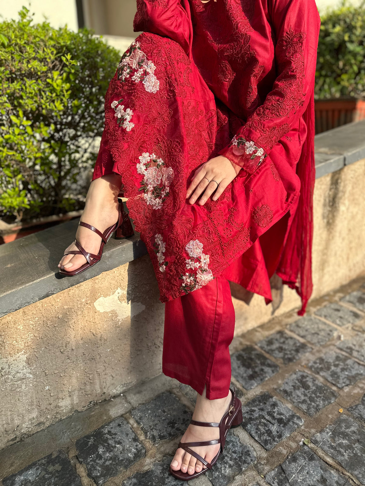Zarmala Chikankari lawn suit