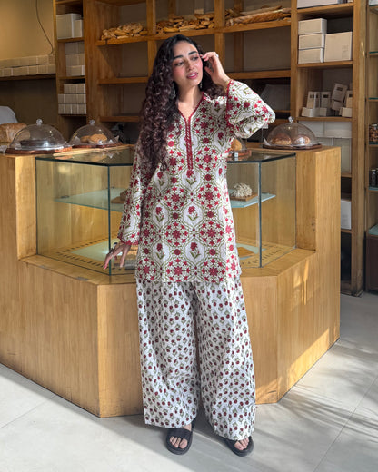 Cherry Mehfil Farshi Set