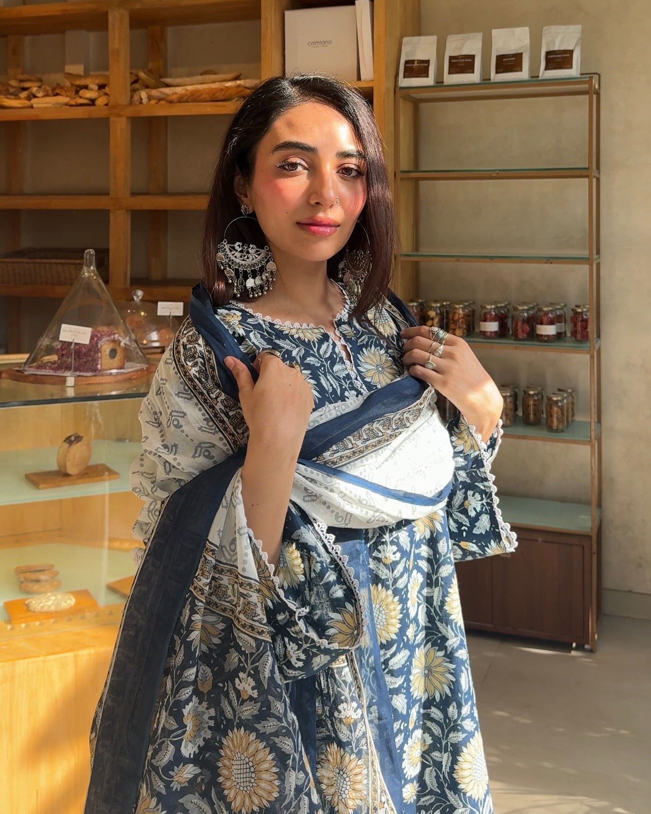 Deep Indigo Farshi Set