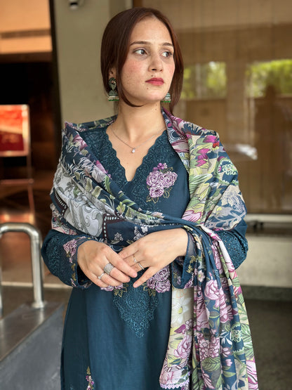 Mahnoor Lawn chikankari suit